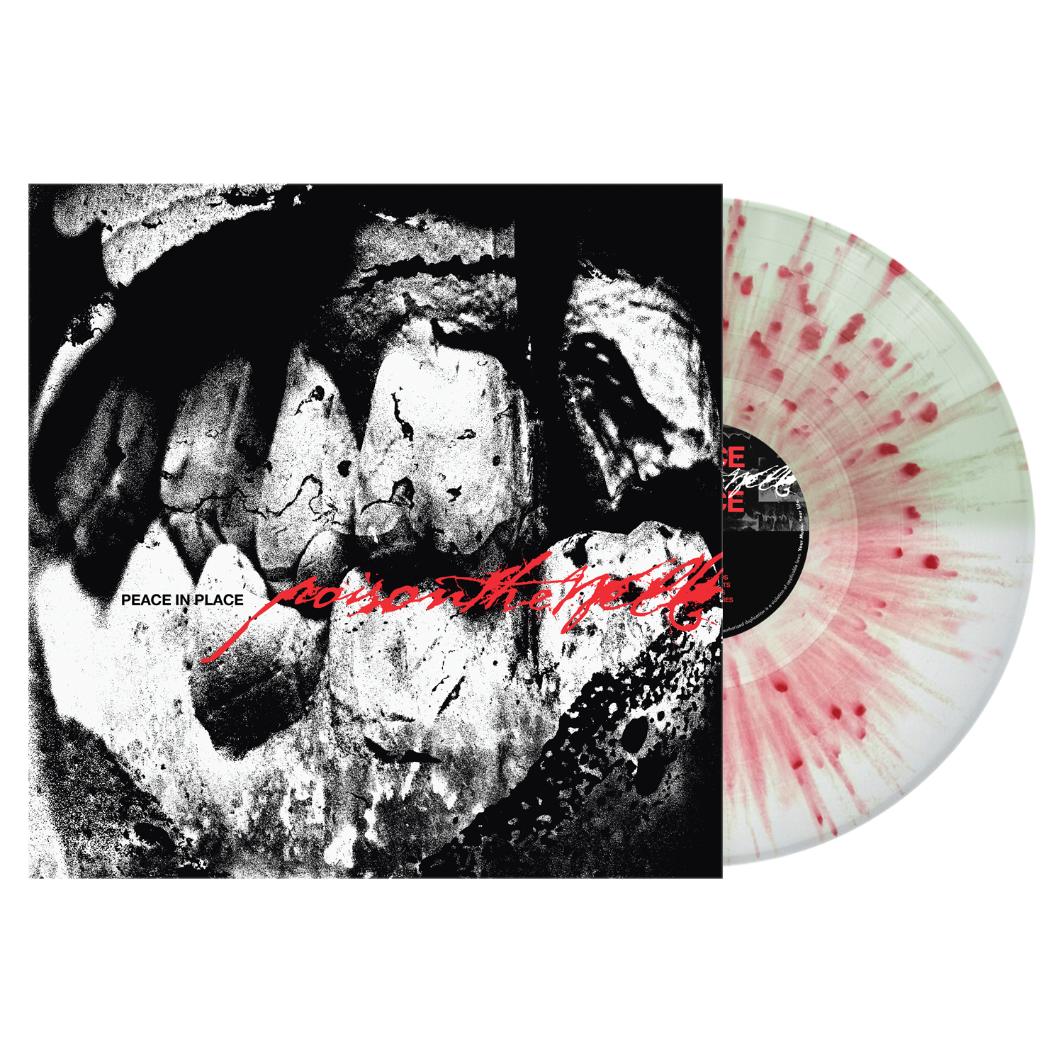 Peace in Place Vinyl - Half White and Half Coke Bottle Split w/Red Splatter (Limited to 1500)