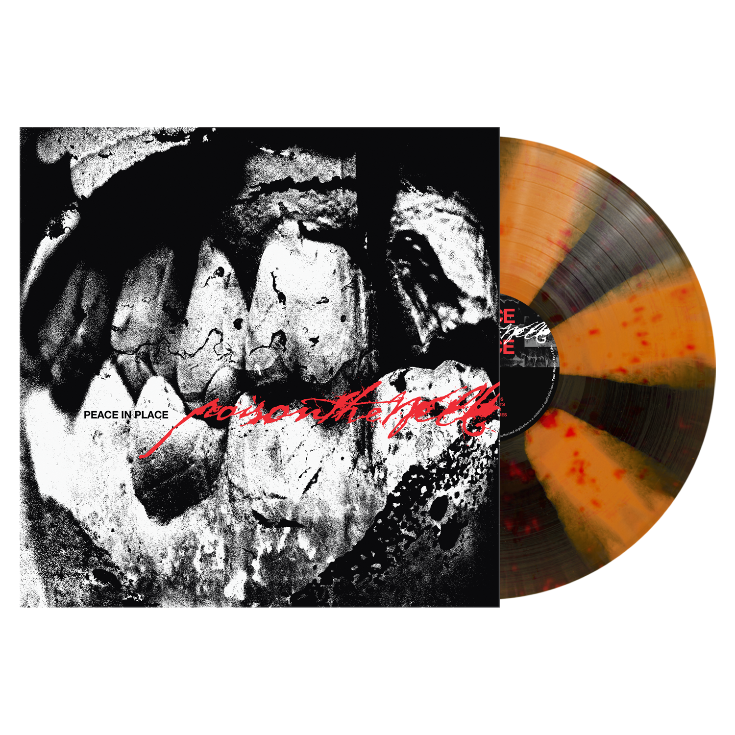Peace in Place Vinyl - Black & Orange Cornetto w/Red Splatter (Limited to 500)
