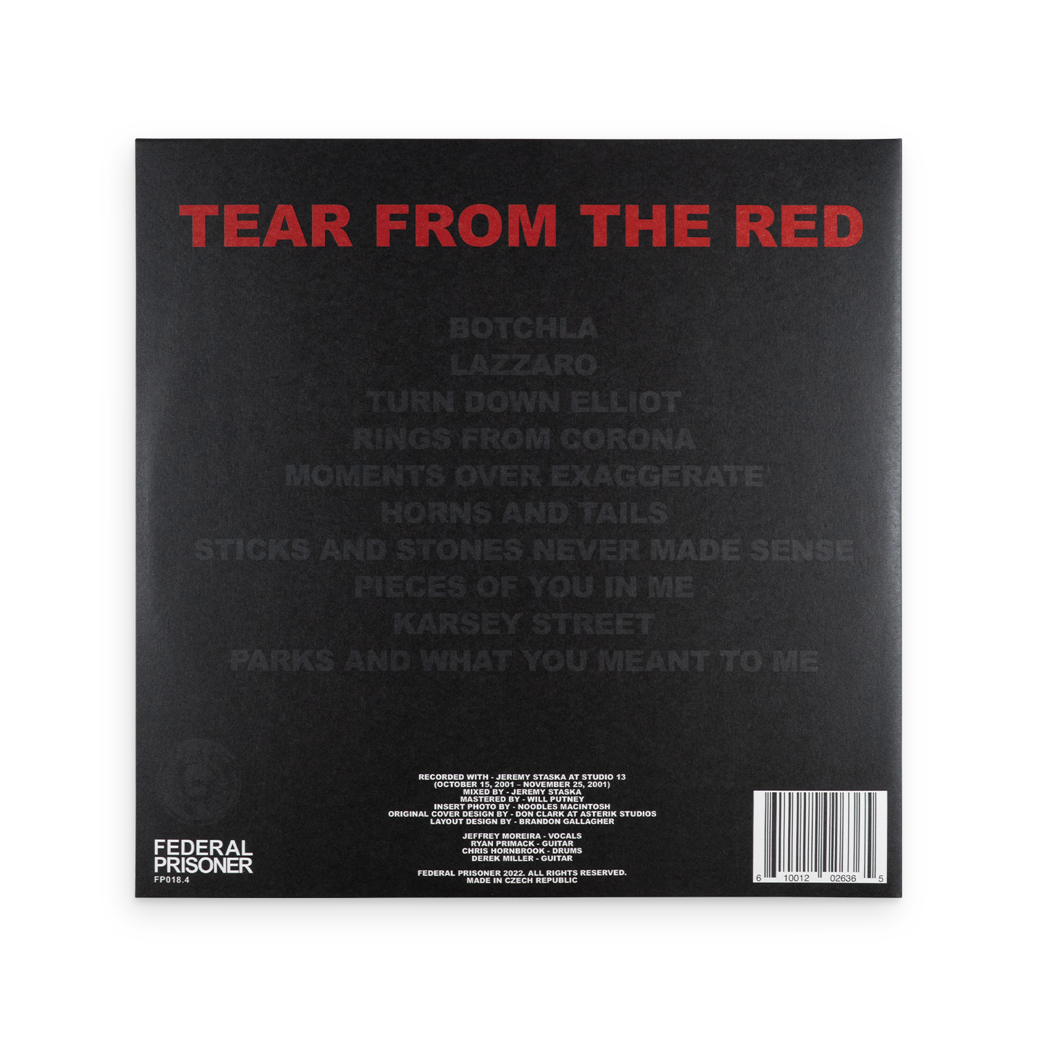 Tear From The Red 12" VInyl - Half Purple Half White with Black Splatter Variant