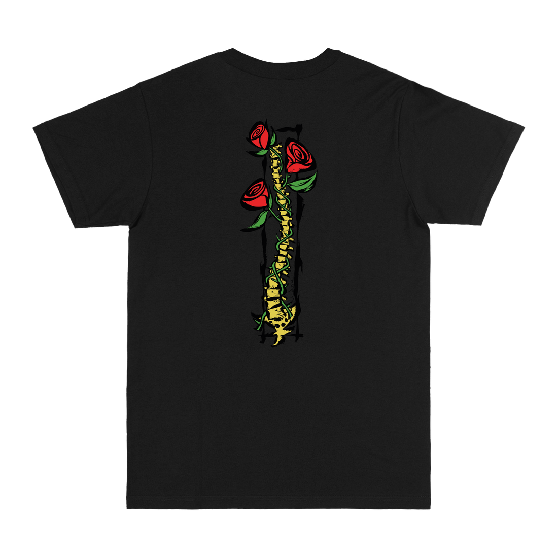 Rose Black Tee